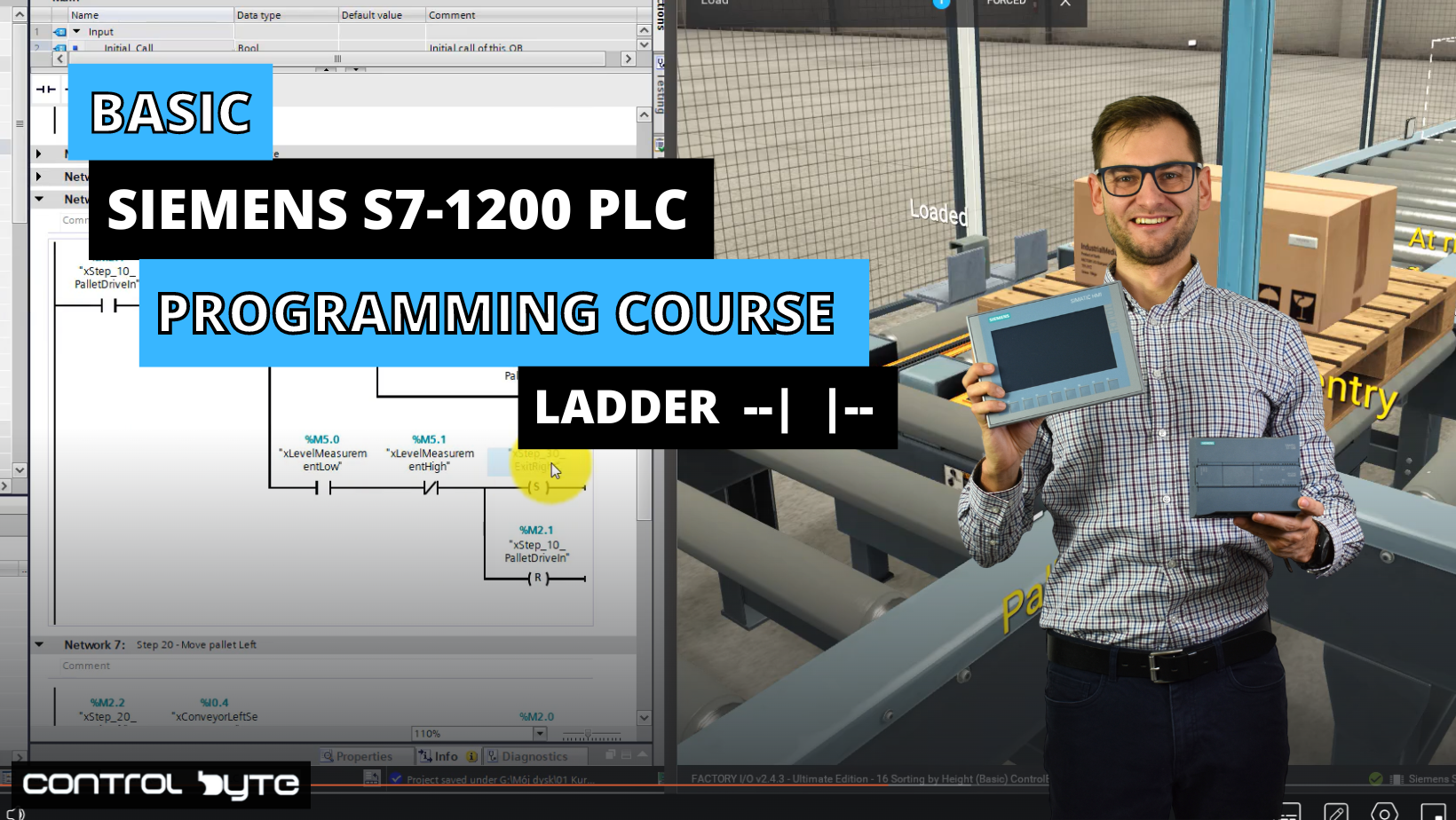 Entry Level Siemens S7-1200 PLC Programming Course – LADDER Logic