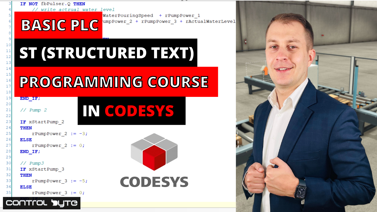 Basic PLC Structured Text Programming Course in CODESYS