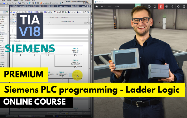 Premium Siemens S7-1200, S7-1500 PLC Programming Course in LAD/FBD